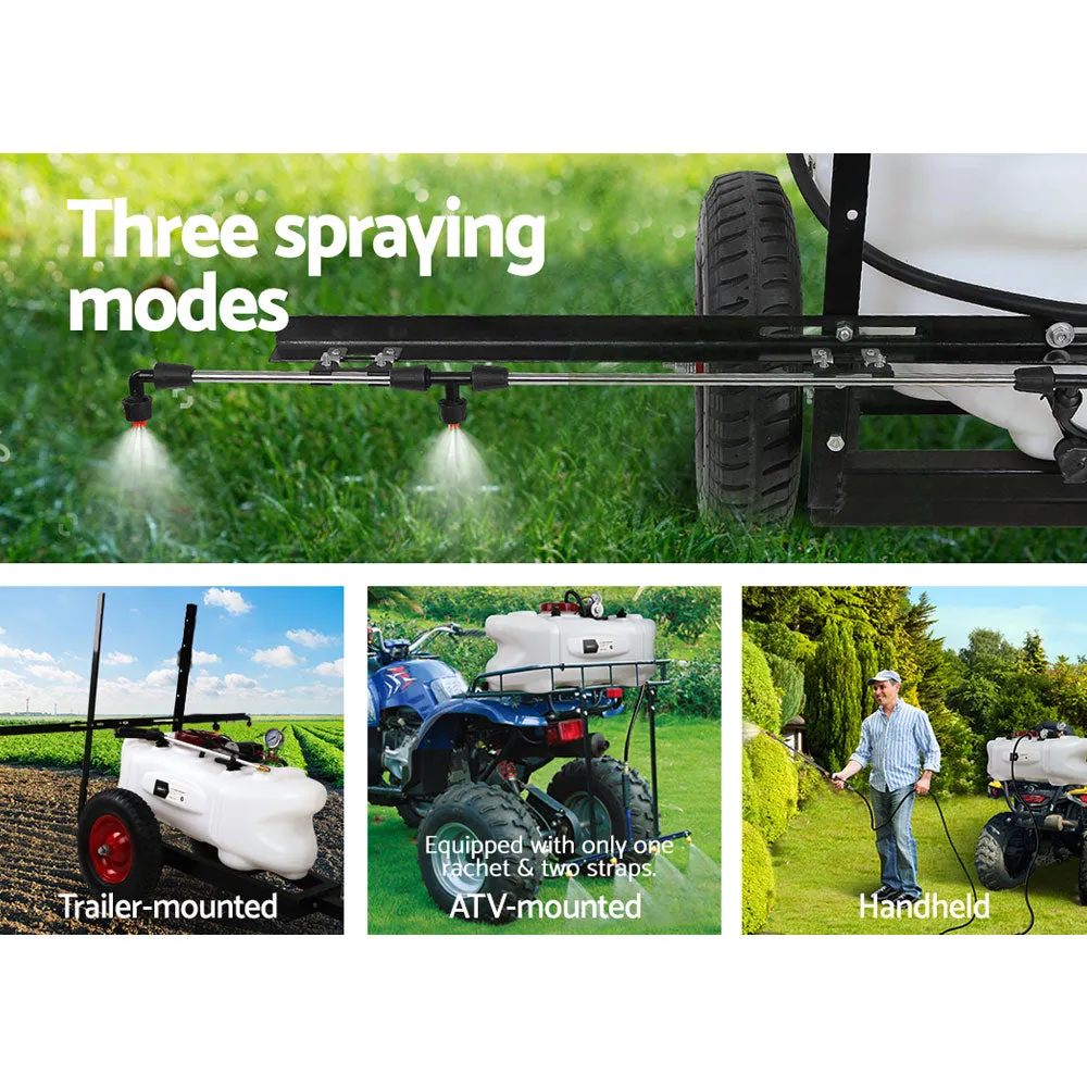 100L ATV Weed Sprayer Spot Spray Tank with Cart