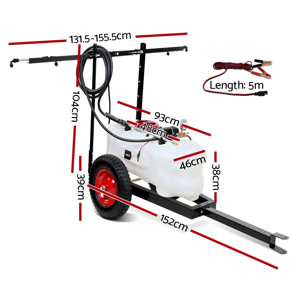 100L ATV Weed Sprayer Spot Spray Tank with Cart