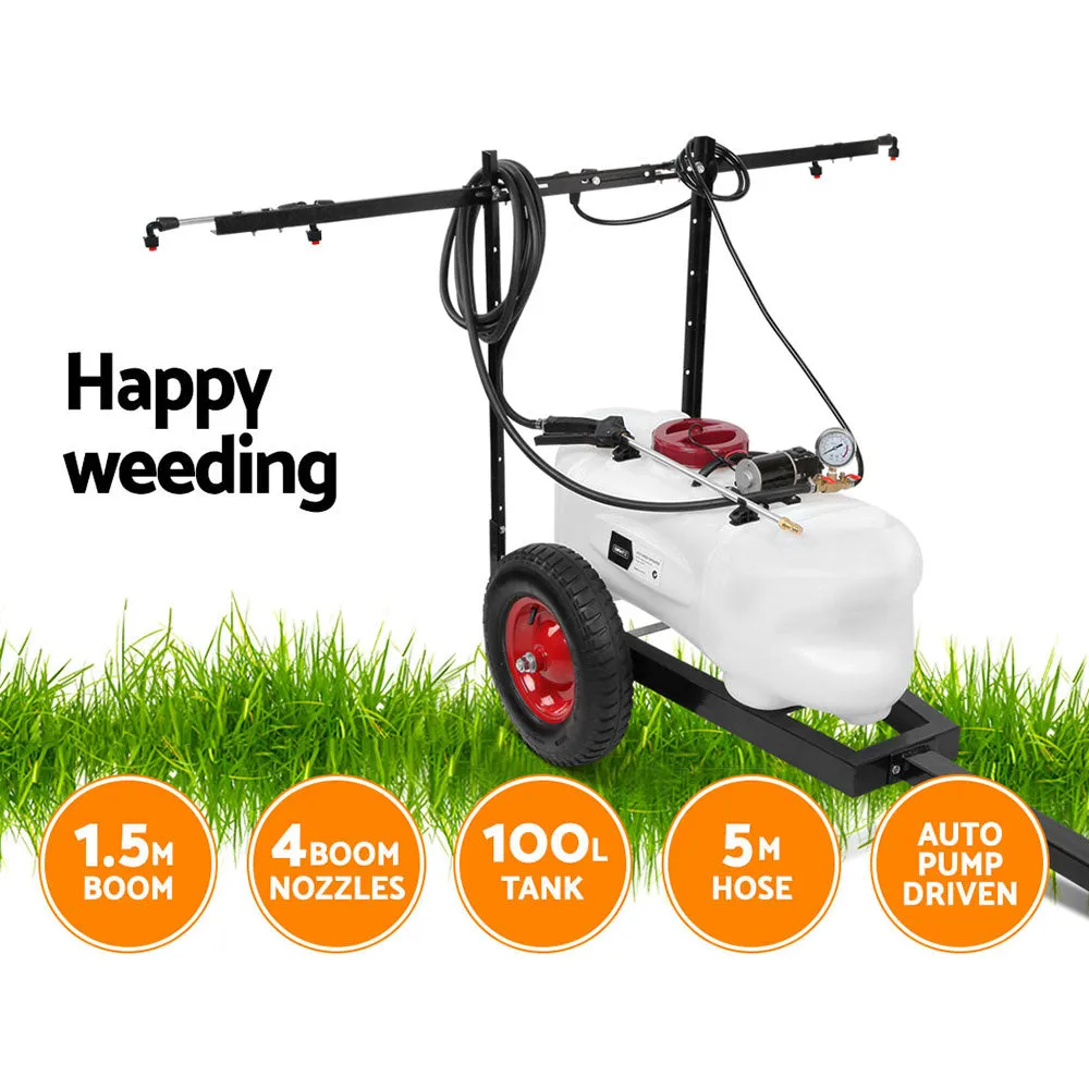 100L ATV Weed Sprayer Spot Spray Tank with Cart