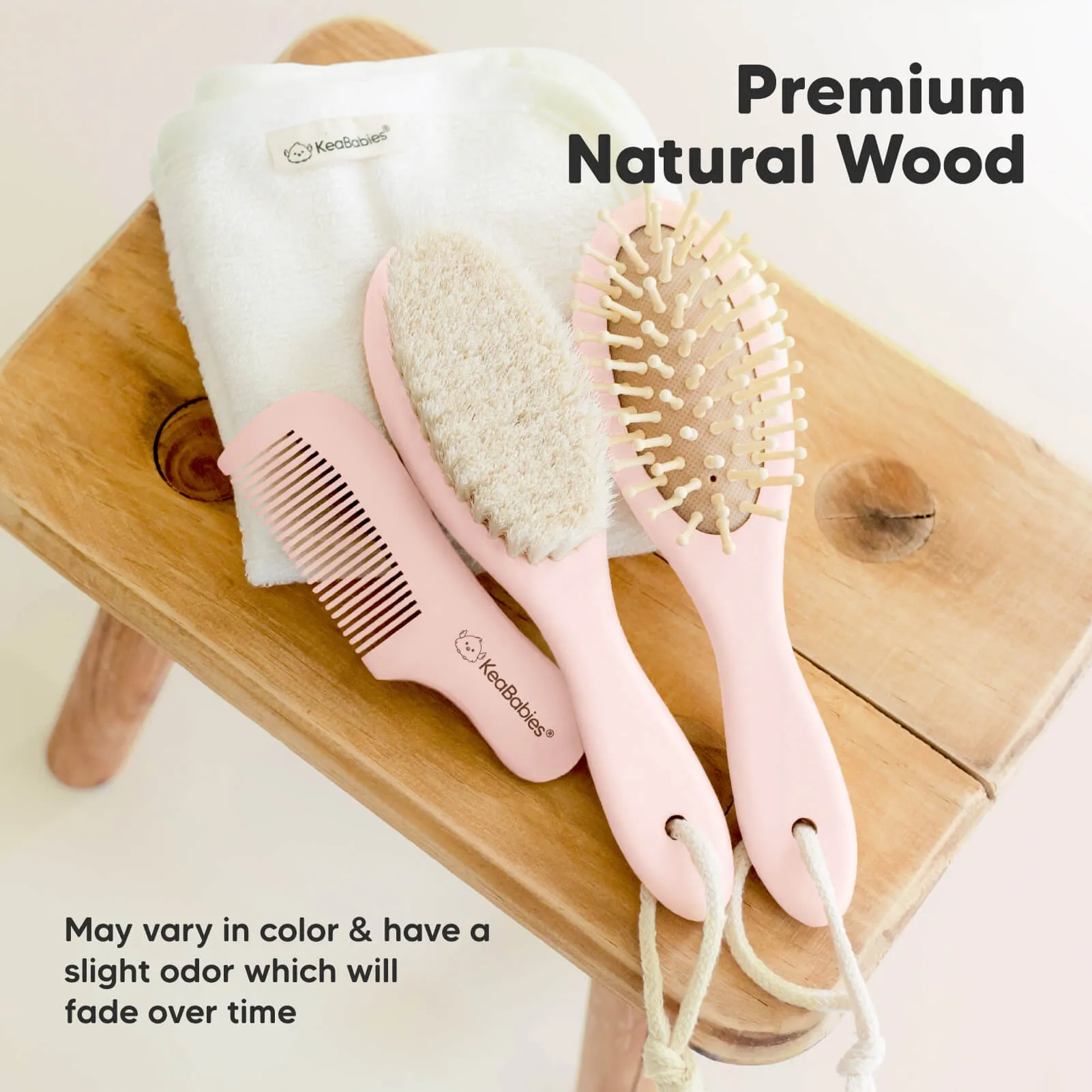 Baby Hair Brush (Blush, Oval)