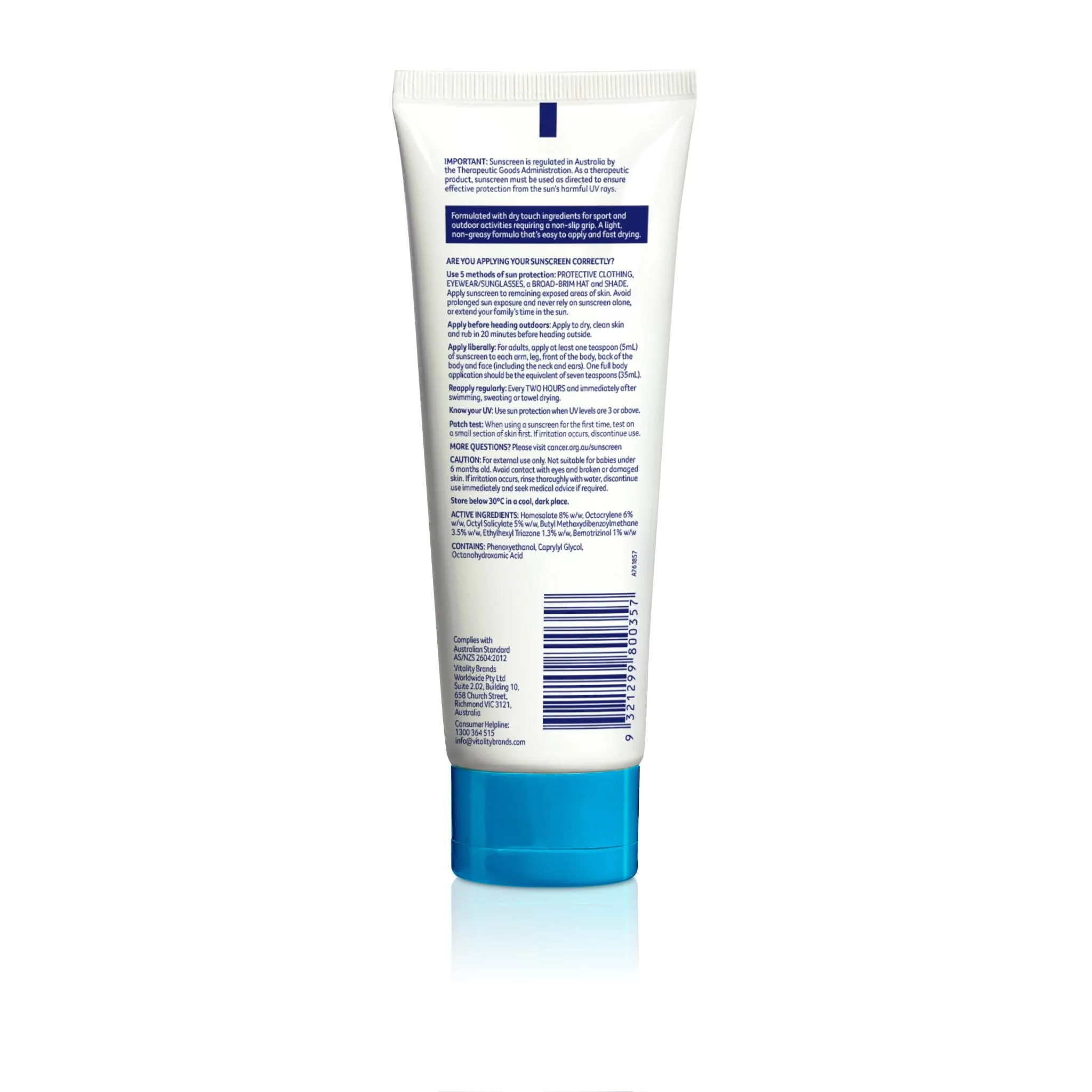 Cancer Council Sport Sunscreen SPF50  (110ml)