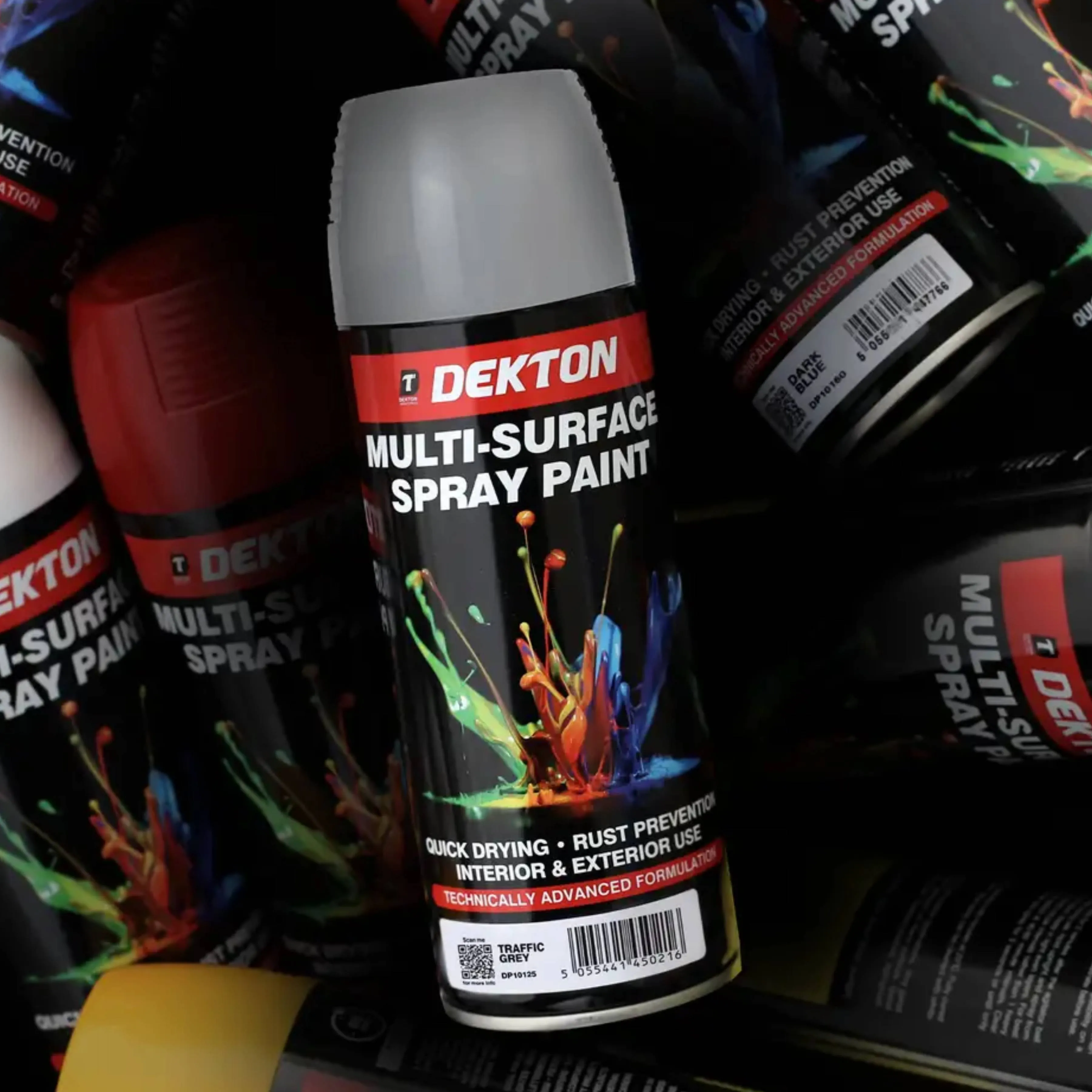 DEKTON 400ml Spray Paint Traffic Grey