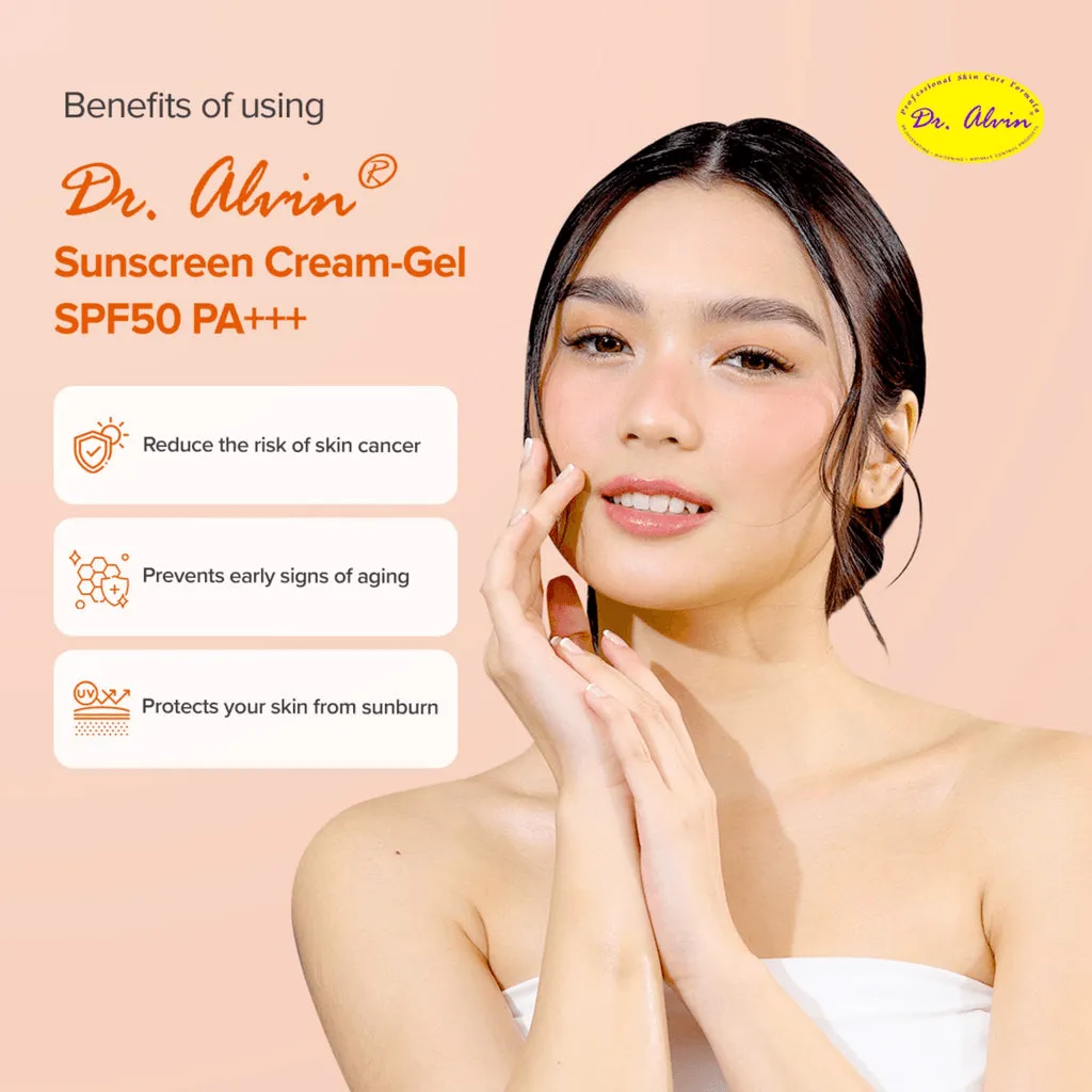 Dr. Alwin Whitening Sunscreen Cream Gel SPF 50   50ml