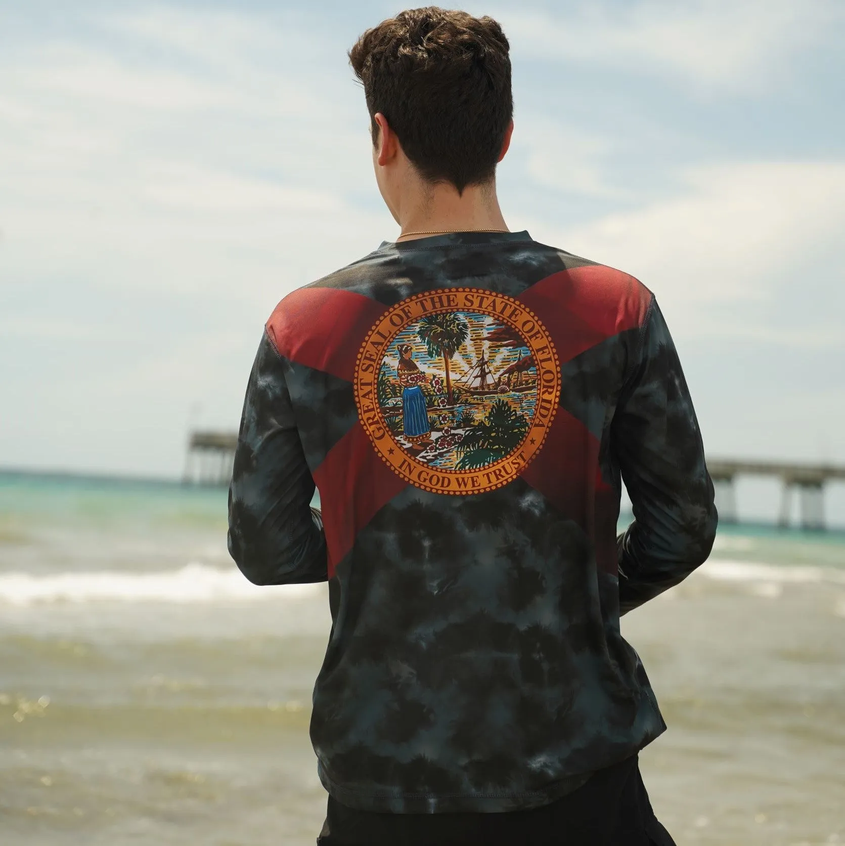 Great Seal Of Florida Long Sleeve Performance Shirt