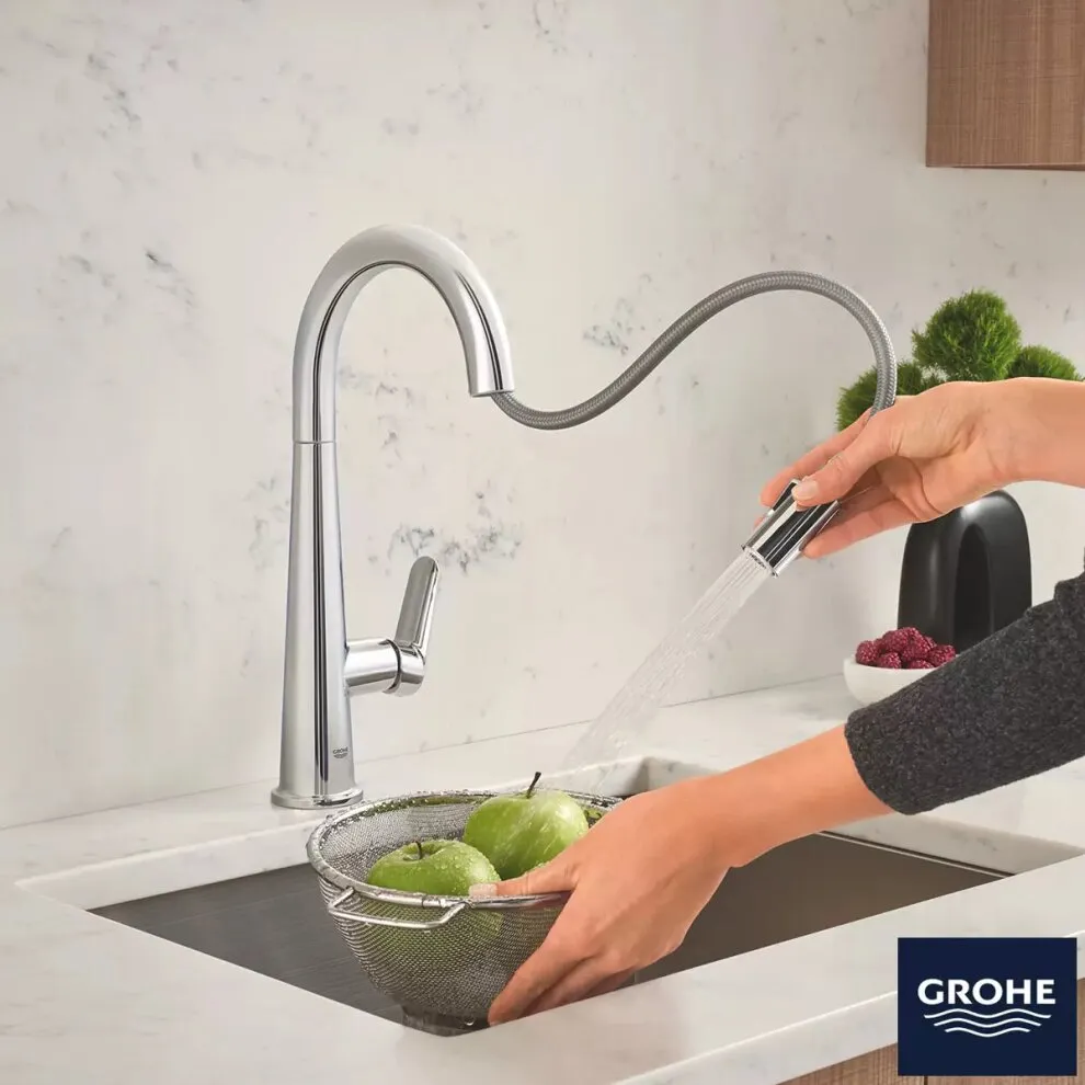 GROHE Veletto Single Lever Pull-Out Mixer Kitchen Tap