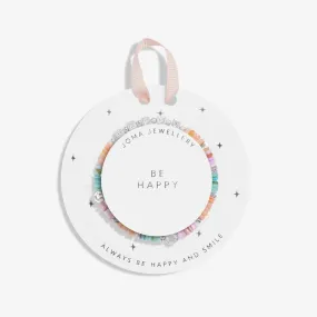 Joma Jewellery Silver Plated Happy Little Moments 'Be Happy' Children's Bracelet