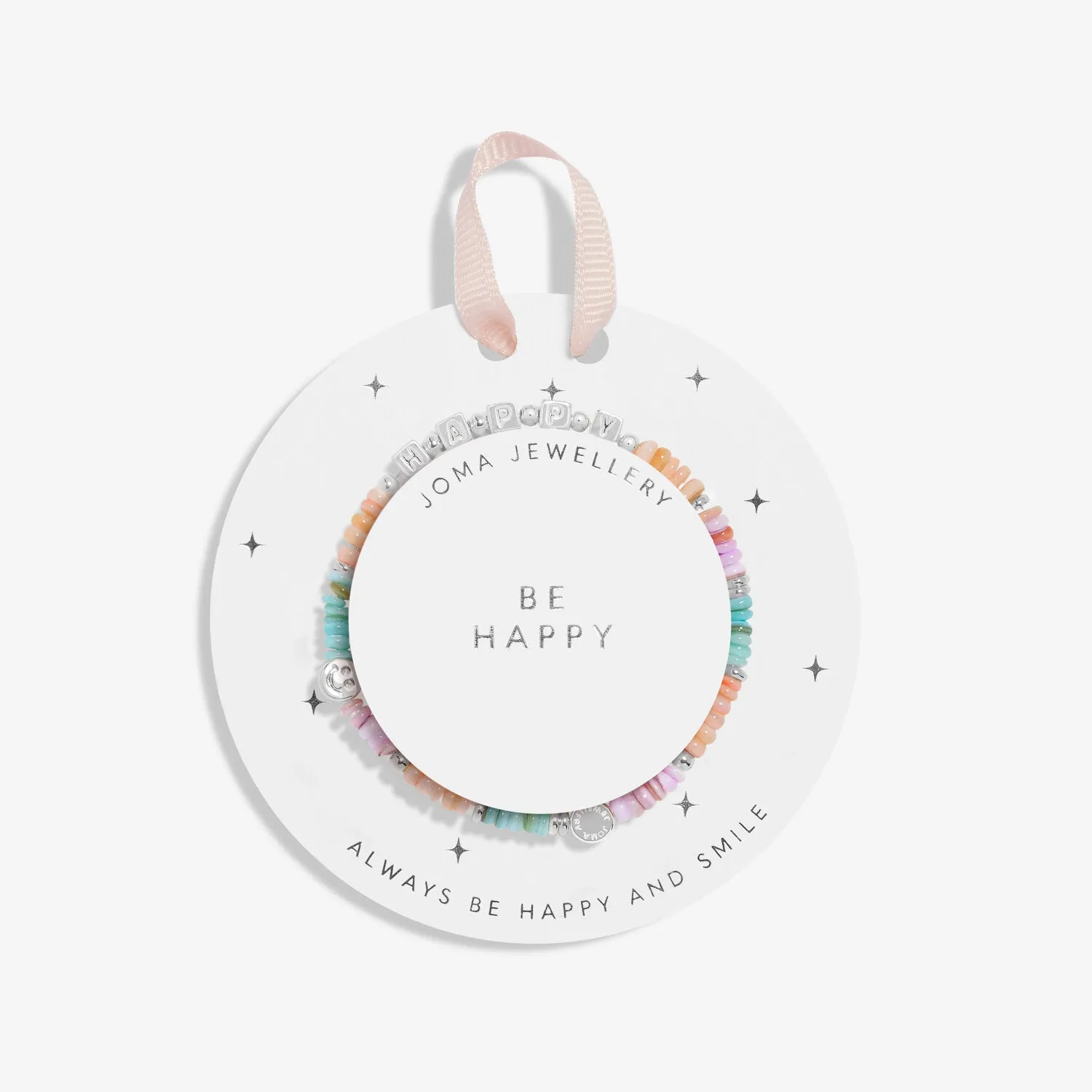 Joma Jewellery Silver Plated Happy Little Moments 'Be Happy' Children's Bracelet