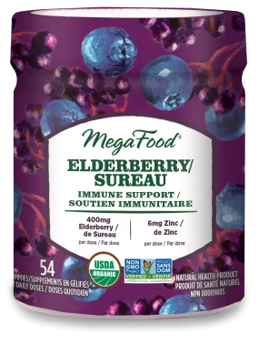 Mega Food - Elderberry Immune, 54 gummies