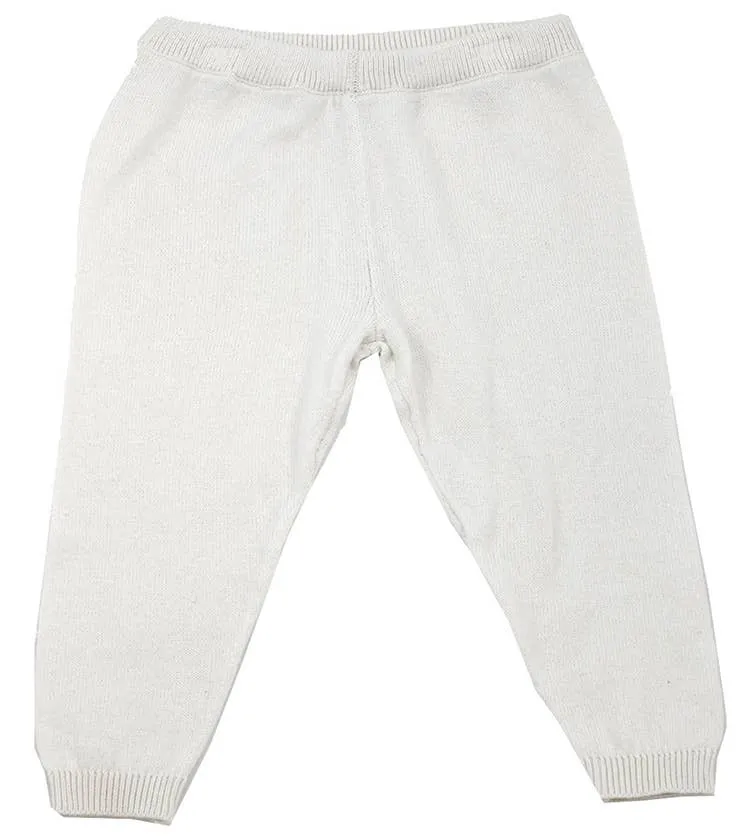 Milan Baby Legging Pants Sweater Knit (Organic Cotton): Grey