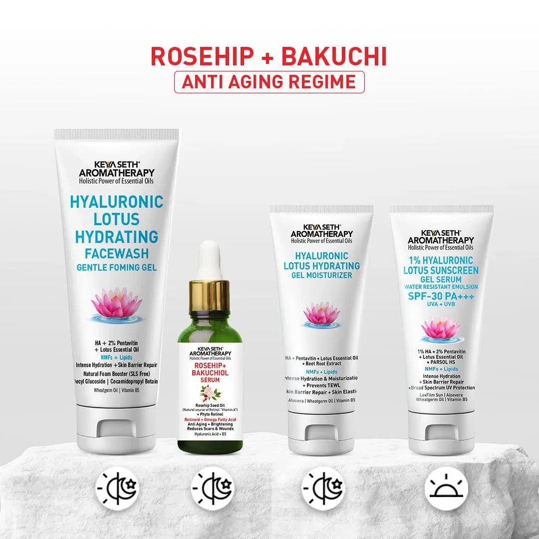 Rosehip   Bakuchiol Serum, Phyto Retinol   Omega Fatty Acids   Vitamin A, Anti-Ageing Wrinkles Fine Lines Brightening Scars, Hyaluronic Acid   B5