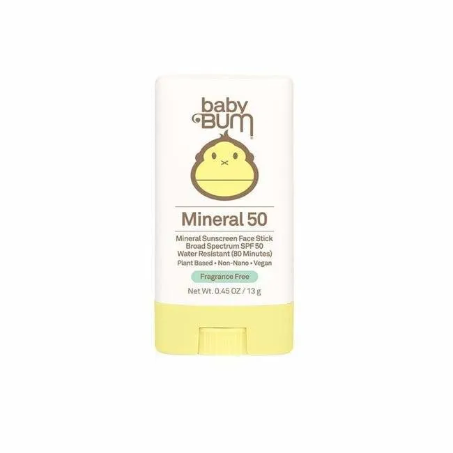 Sun Bum Baby Bum Mineral SPF 50 Sunscreen Face Stick - Fragrance Free