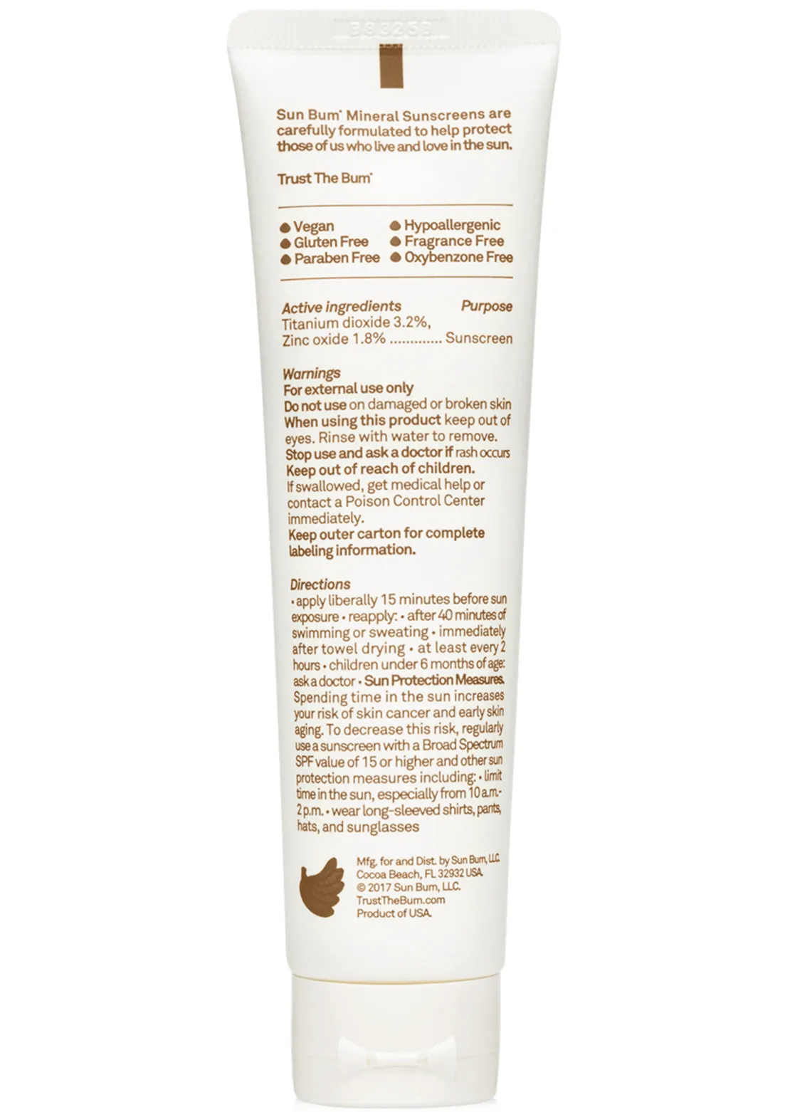 Sun Bum SPF 30 Tinted Face Sunscreen Lotion