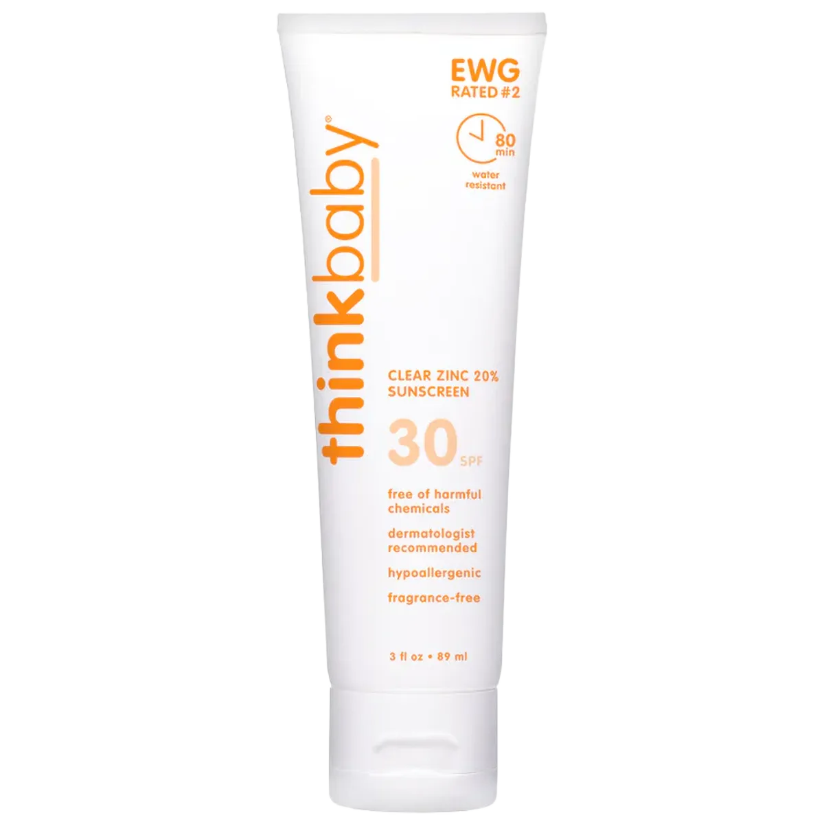 Thinkbaby SPF 30 Clear Zinc Sunscreen