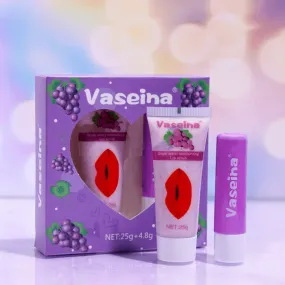 Vaseina Grape Water Moisturizing Lip Scrub   Lip Balm - 25g 4.8g